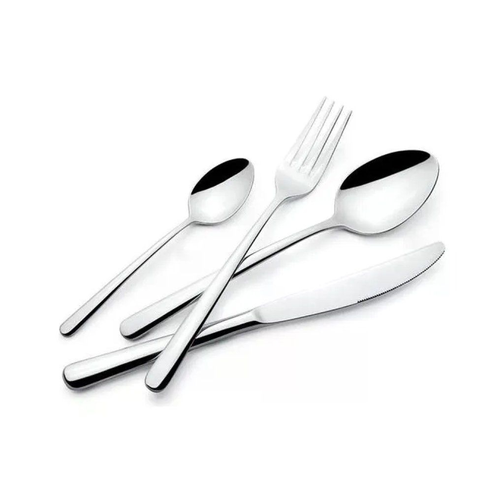 Lagostina Ambra Set Posate 24 Pezzi in Acciaio Inox 18/10