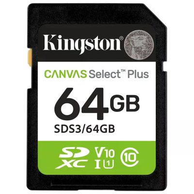 Kingston Canvas Select Plus Gen3 SDXC 64GB UHS-I