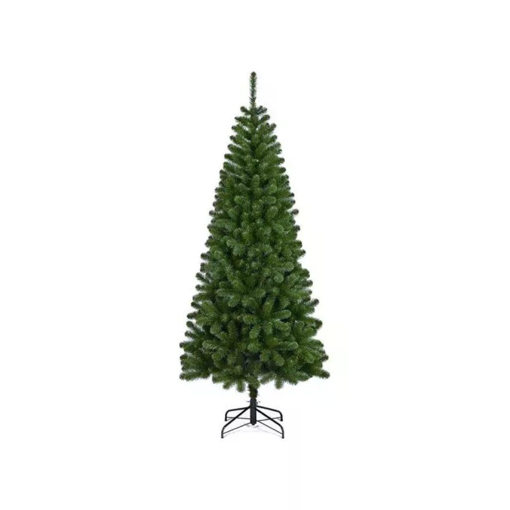 AMICASA Albero di Natale artificiale Alpino Slim verde 150 cm – 388 rami