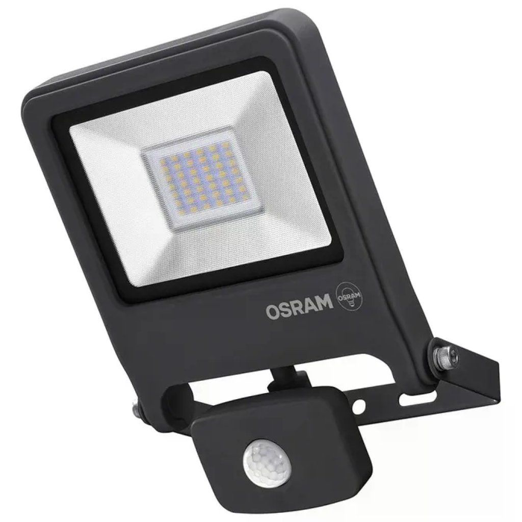 OSRAM Endura Flood Faretto LED con Sensore 10 W 800 lm 4000 K IP44 Grigio