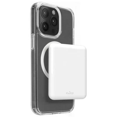 PURO Power Mag Power Bank Magnetico 5000 mAh Bianco PURO Power Mag Power Bank Magnetico 5000 mAh Bianco