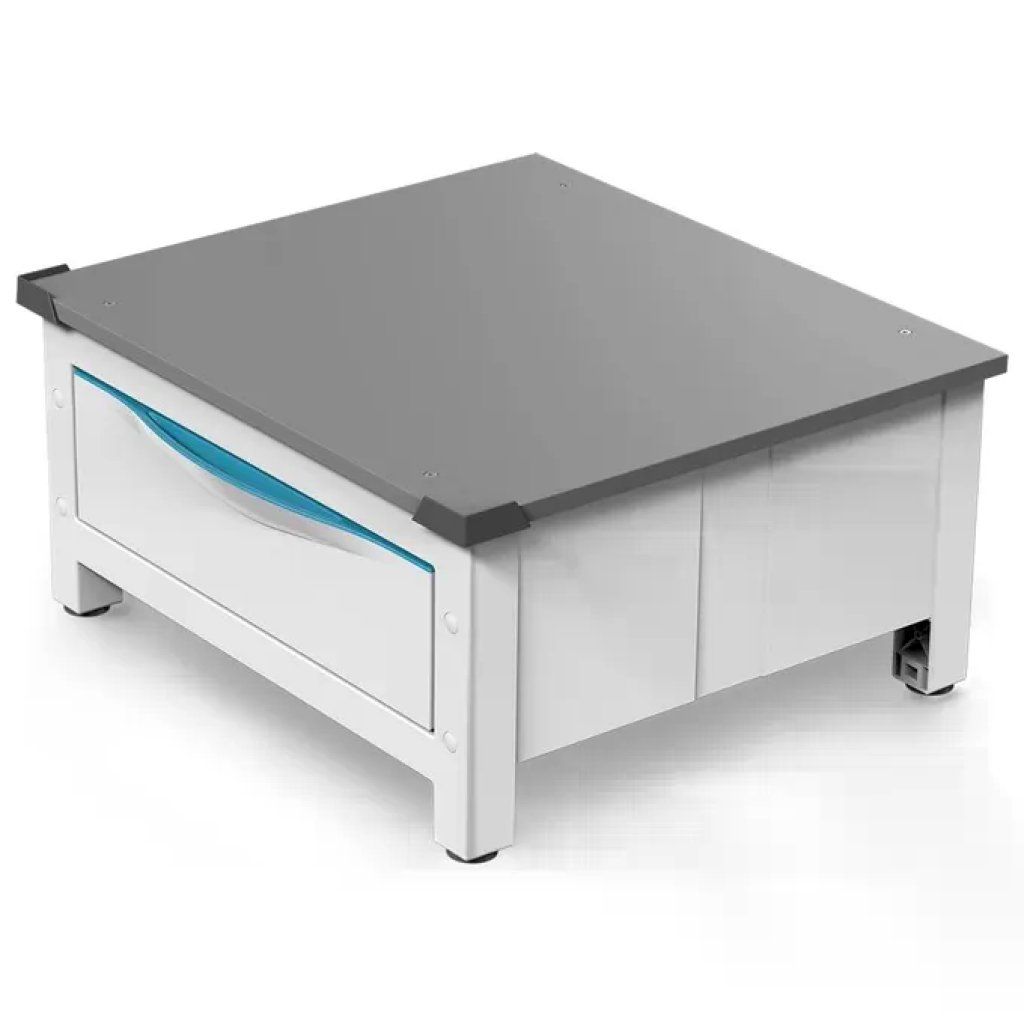 Meliconi Base Space Extra – Base Rialzo con Cassetto per Lavatrice e Asciugatrice, Bianca