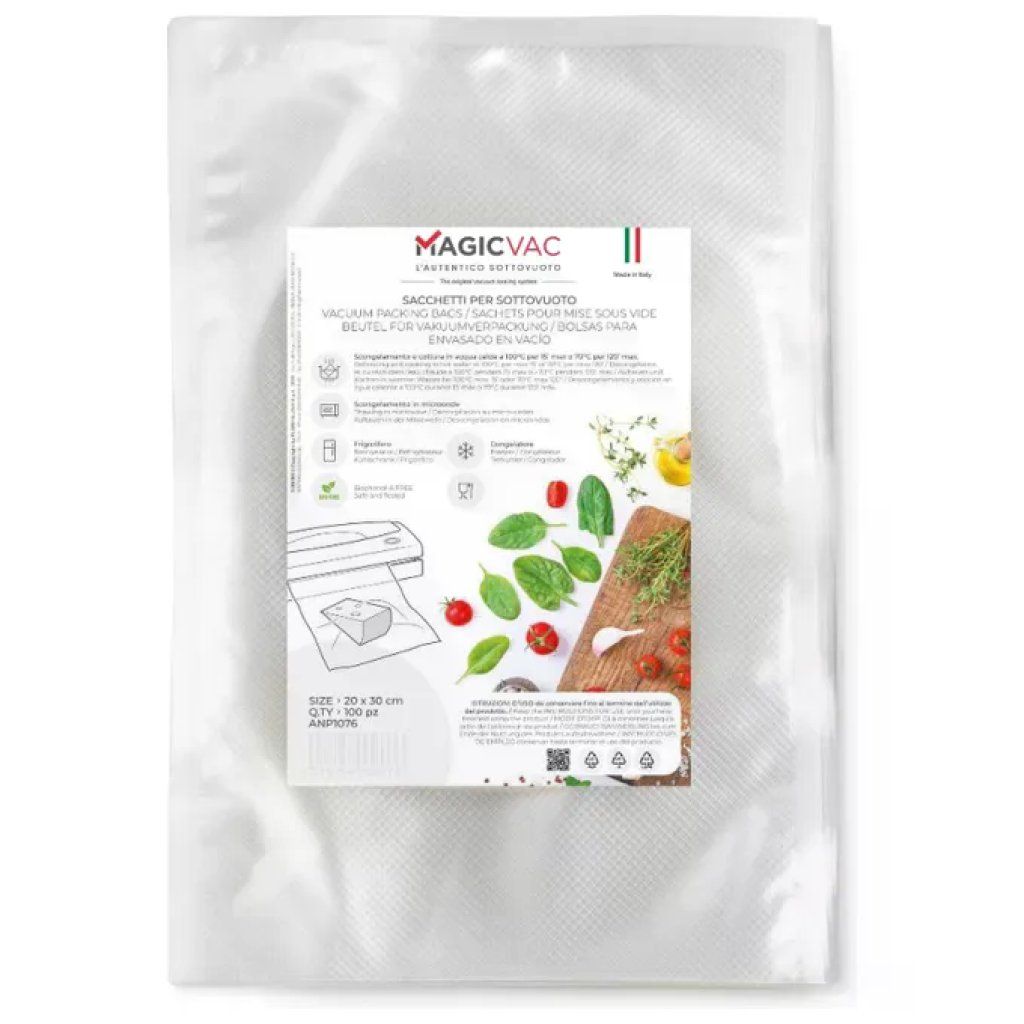 Magic Vac ANP1076 Sacchetti Sottovuoto 20 x 30 cm, 100 Pezzi Magic Vac ANP1076 Sacchetti Sottovuoto 20 x 30 cm, 100 Pezzi
