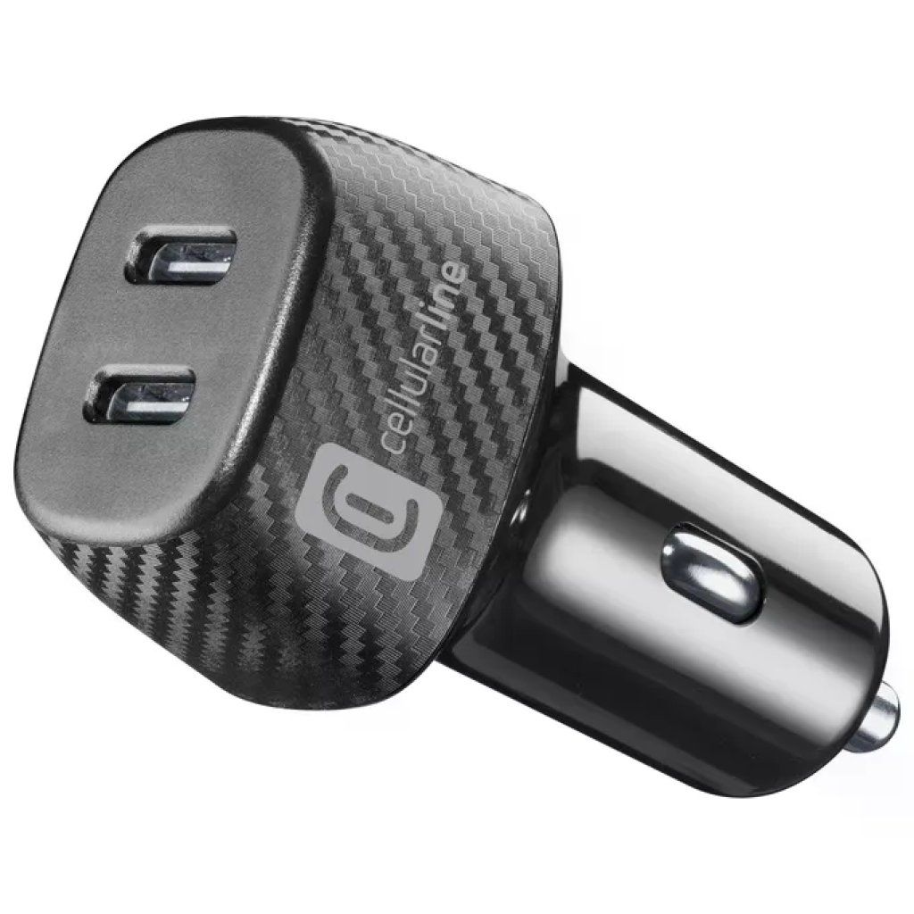 CELLULAR LINE Cellularline Car Multipower DUO Caricatore Auto USB 40W Nero