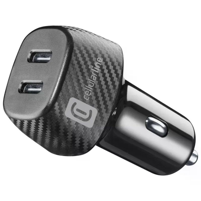 CELLULAR LINE Cellularline Car Multipower DUO Caricatore Auto USB 40W Nero