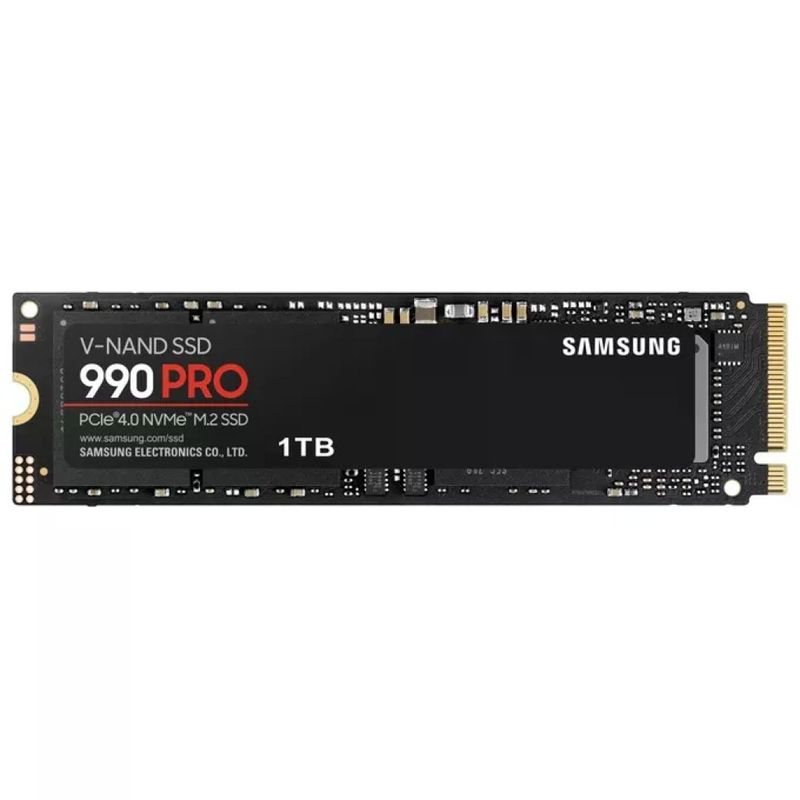 Samsung MZ-V9P1T0BW 990 PRO SSD Interno NVMe M.2 1TB PCIe 4.0 x4 Lettura 7450 MB-s Scrittura 6900 MB-s V