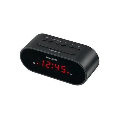 Majestic SVE-235 Sveglia Digitale LED Nera con Doppio Allarme
