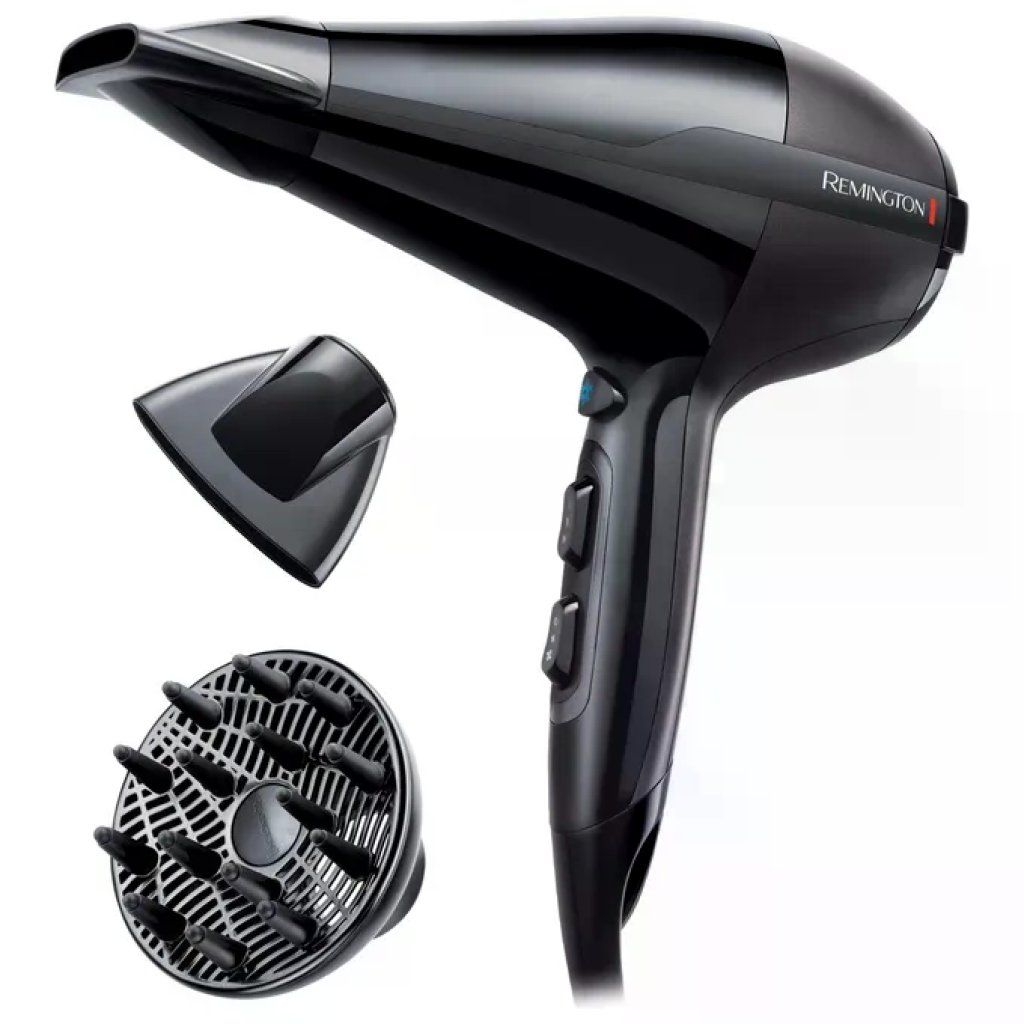 Remington AC5912 Air Compact Asciugacapelli 2200 W Ionico Motore AC 3 temperature 2 velocita' Concentratore
