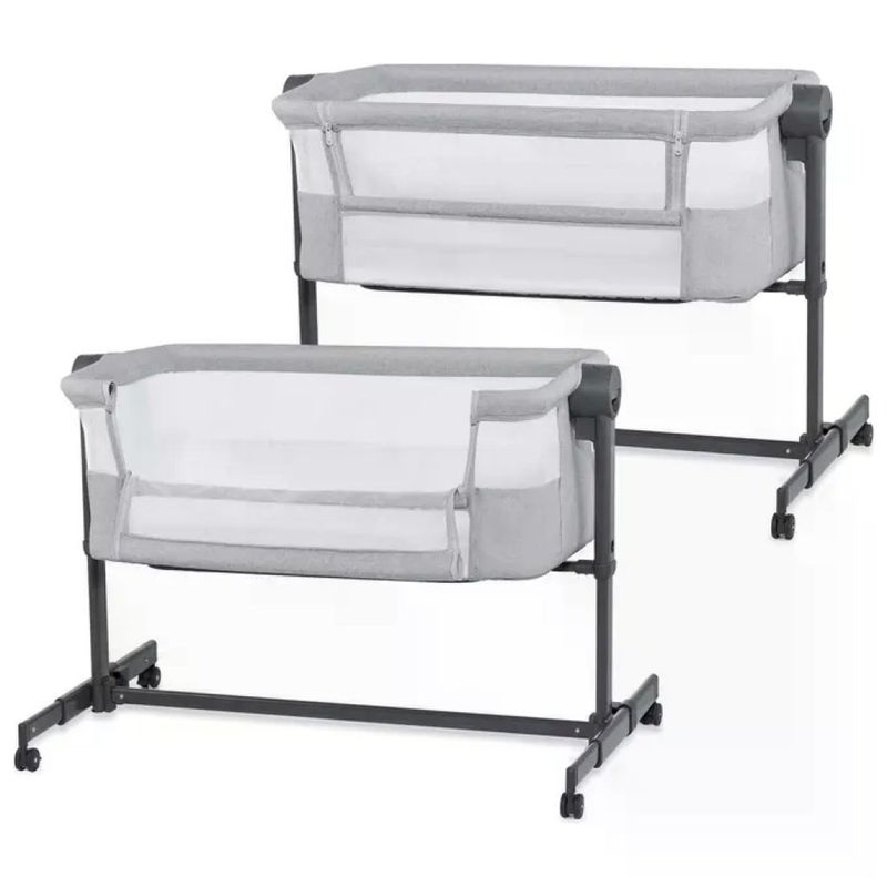 Kinderkraft Nestee Up 2 Culla Co-Sleeping 5 Livelli Altezza Grigio Chiaro