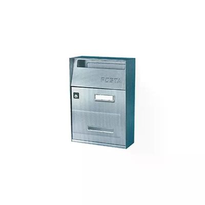 Alubox Effe F1 Cassetta Postale in Acciaio Inox