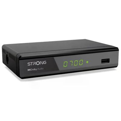 Strong SRT 8119 Decoder Digitale Terrestre DVB-T2 Full HD Nero