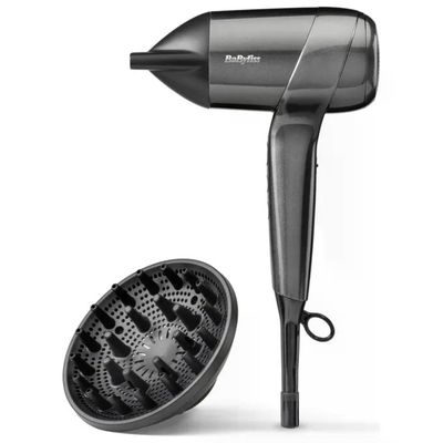 BaByliss D6200DE Titanium Shine Asciugacapelli 1600 W Motore Digitale Ionico Anti
