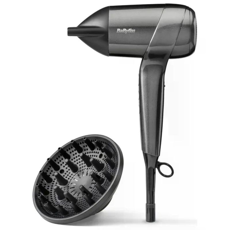 BaByliss D6200DE Titanium Shine Asciugacapelli 1600 W Motore Digitale Ionico Anti