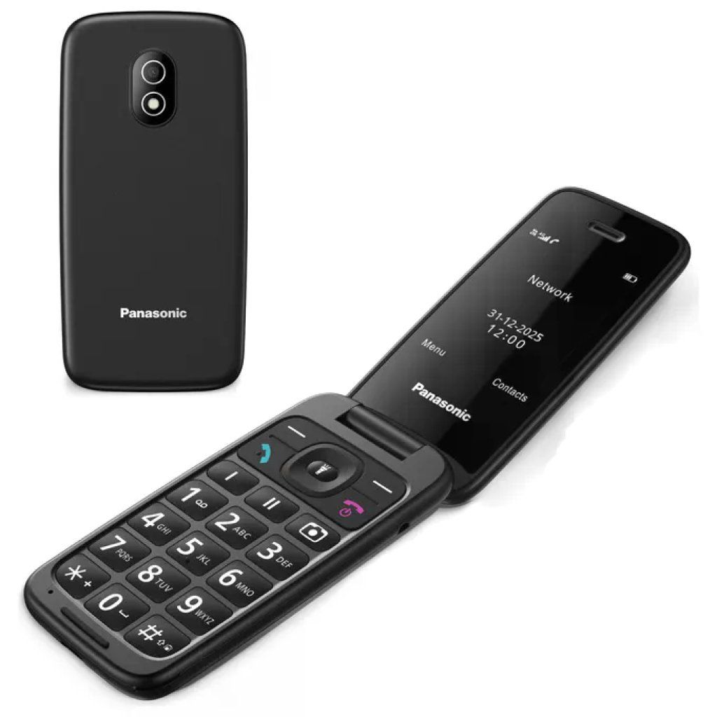 Panasonic KX-TU410EXB Senior Phone Cellulare a Conchiglia 4G VoLTE Display 2,4'' Tasto SOS Bluetooth 5 Panasonic KX-TU410EXB Senior Phone Cellulare a Conchiglia 4G VoLTE Display 2,4'' Tasto SOS Bluetooth 5