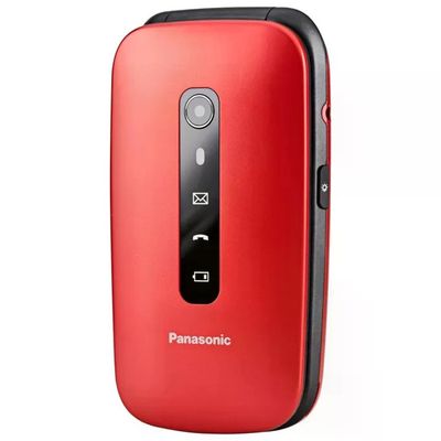Panasonic KX-TU550EXR Cellulare Senior 4G Rosso