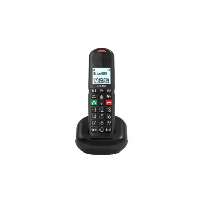 Alcatel XL685 Telefono Cordless DECT Nero con Tasti Grandi