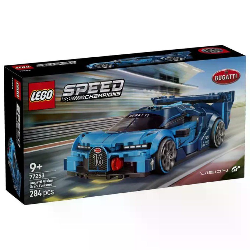 LEGO Speed Champions Bugatti Vision Gran Turismo – Auto sportiva da costruire, 284 pezzi