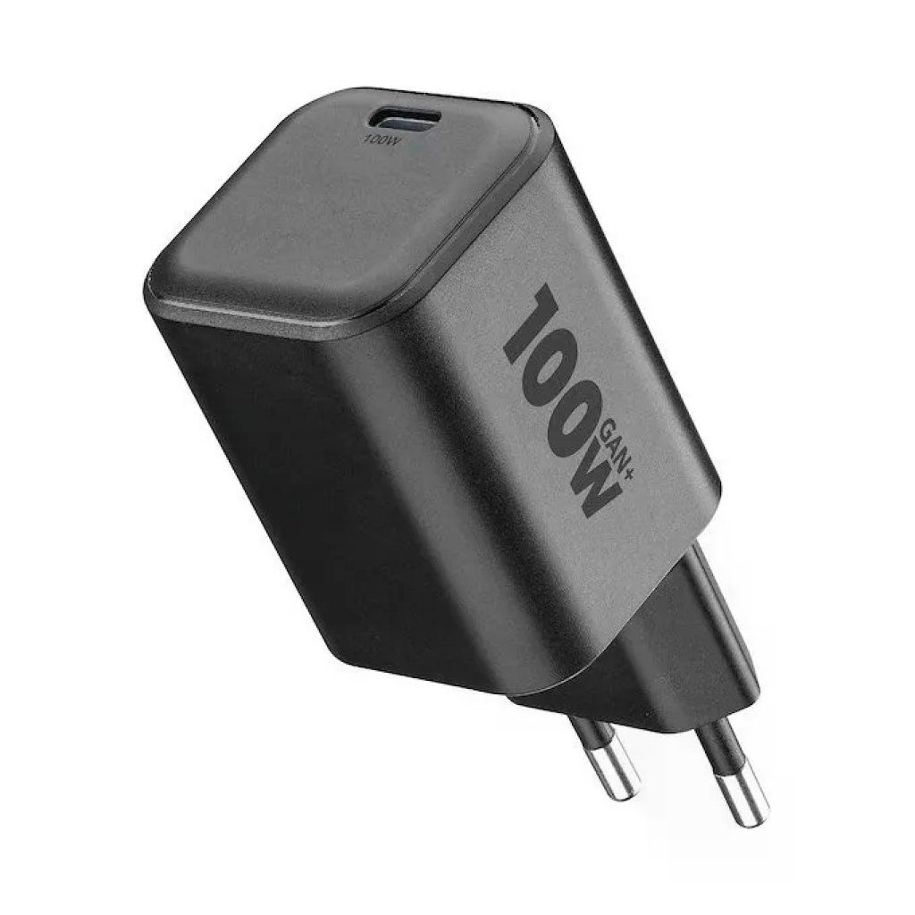 Cellularline Caricabatterie GaN+ USB-C Power Delivery 100W Nero