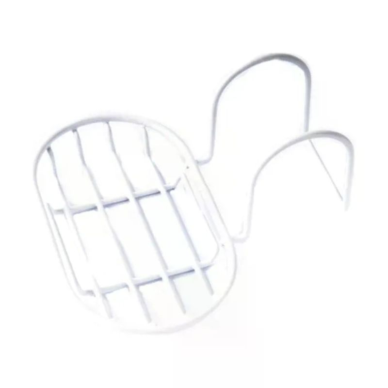 Metaltex Ellipse Line 400201 – Portasapone da bordo vasca, bianco, 15 cm