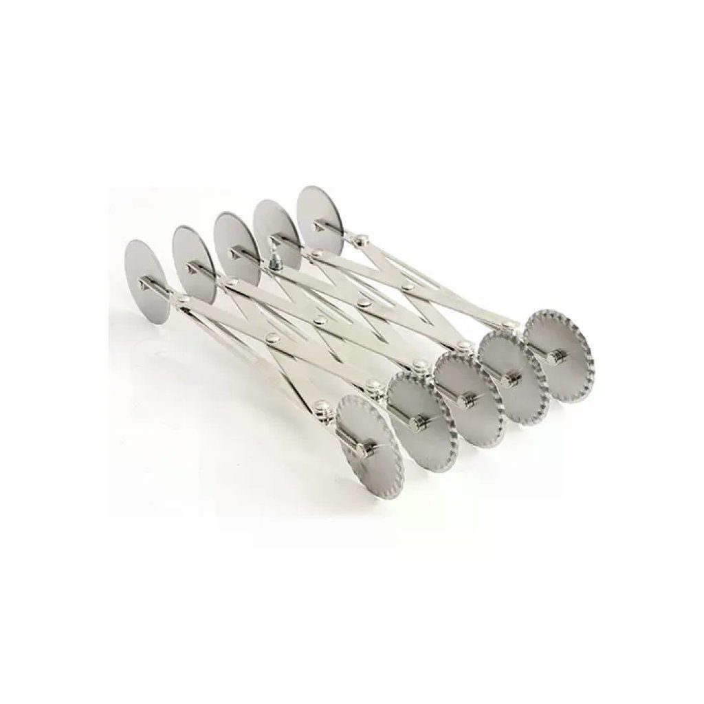 Kaufgut 040691 Tagliapasta Regolabile a 10 Rotelle in Acciaio Inox Kaufgut 040691 Tagliapasta Regolabile a 10 Rotelle in Acciaio Inox