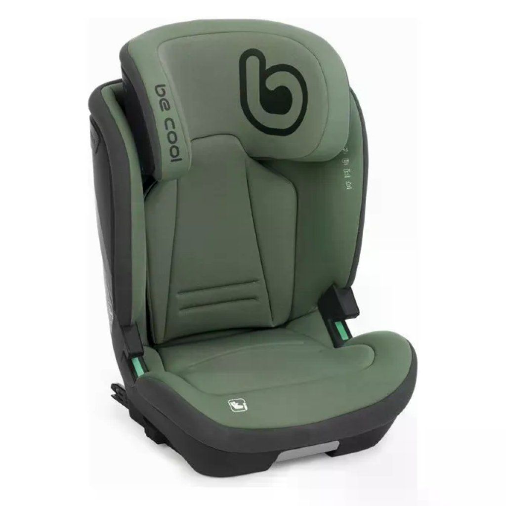 Be Cool Bravo Seggiolino Rialzo Auto i-Size Isofix 100-150 cm Be Grass