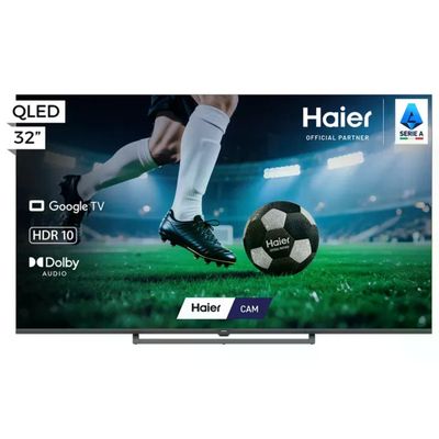 Haier H32S80GFX S80 Smart TV QLED 32'' Full HD Google TV HDR10 Dolby Audio colore Nero