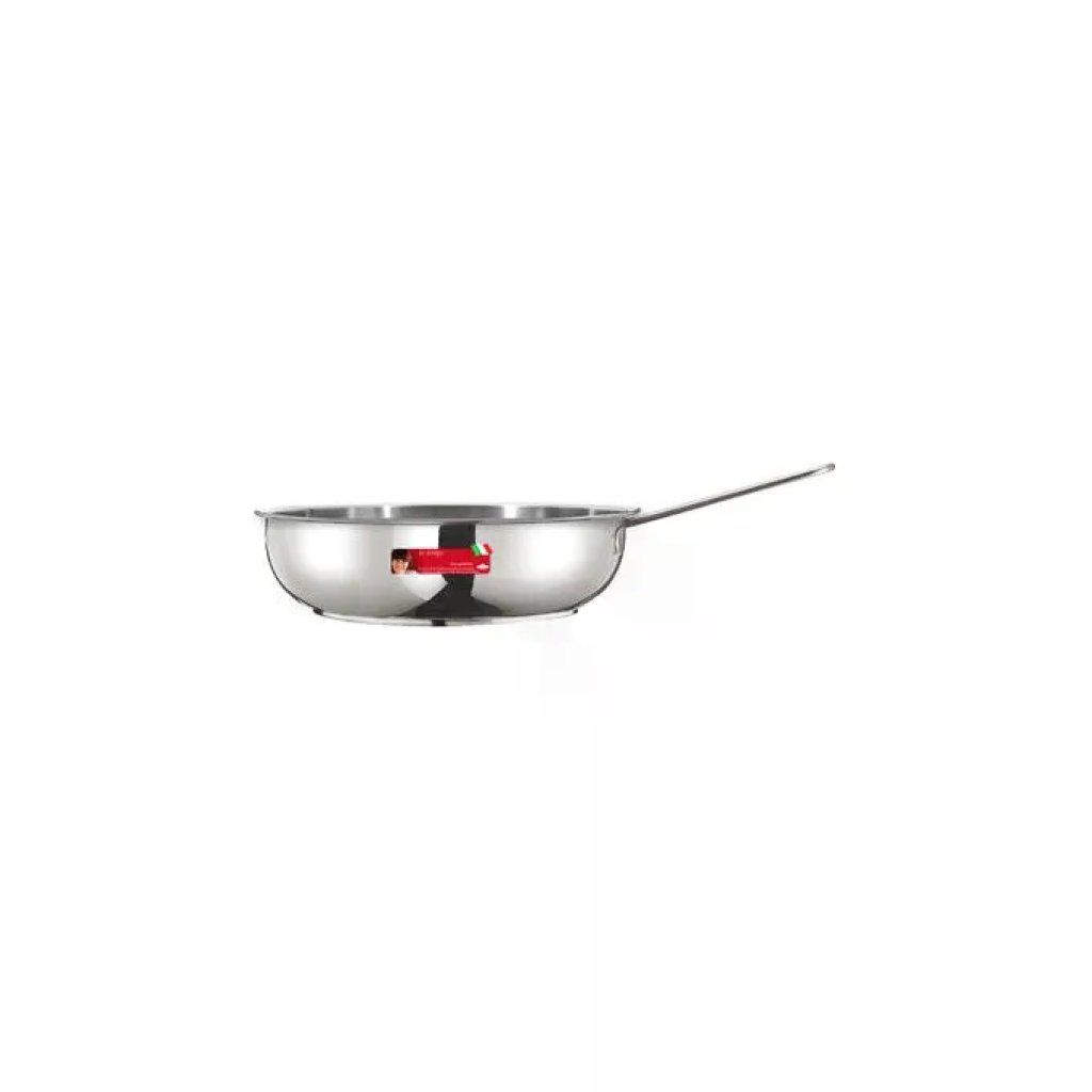Inoxriv River Padella in Acciaio Inox 24 cm, Fondo Triplo, per Induzione Inoxriv River Padella in Acciaio Inox 24 cm, Fondo Triplo, per Induzione