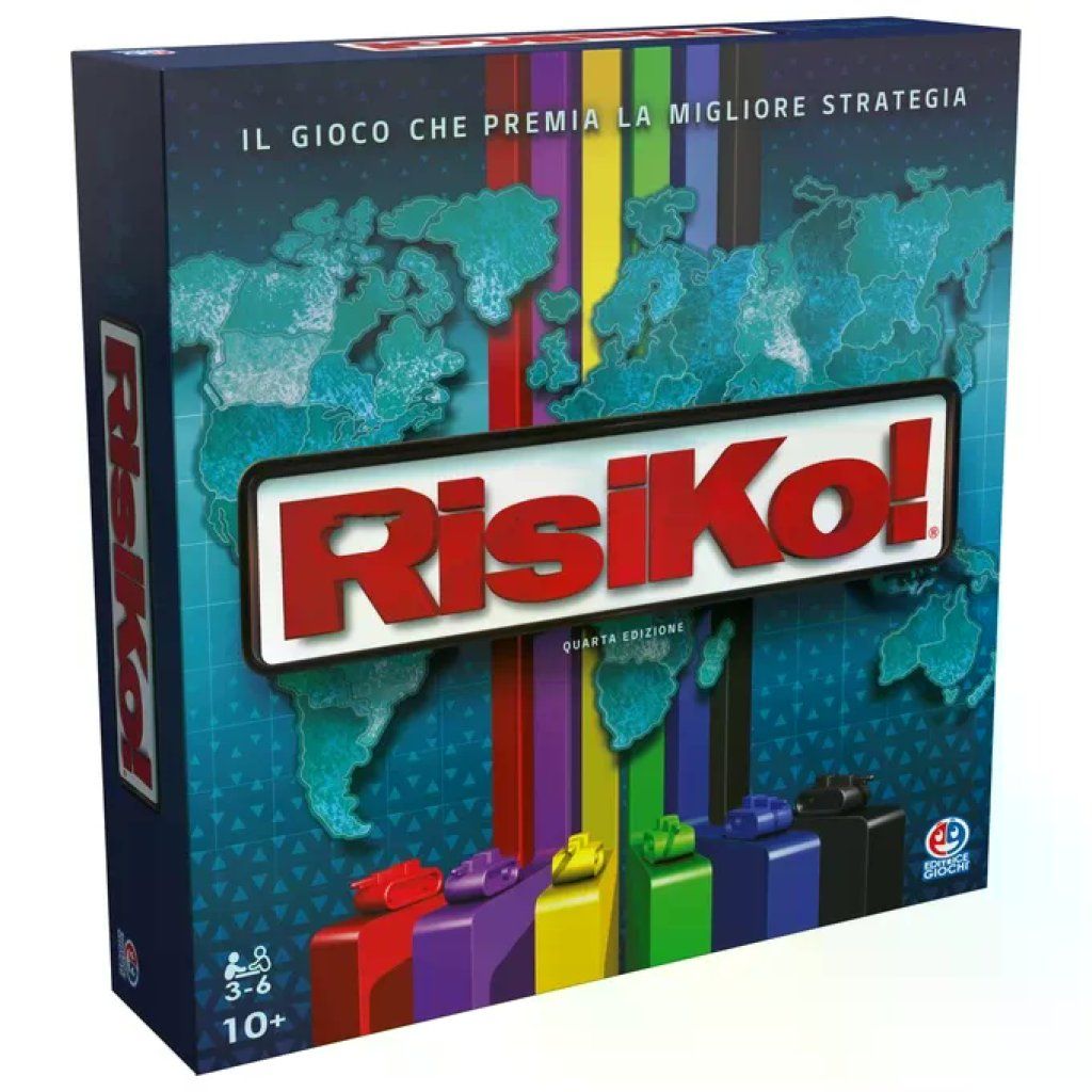 SPIN MASTER Risiko! 4ª Edizione – Gioco da Tavolo di Strategia, 3-6 Giocatori, 10+