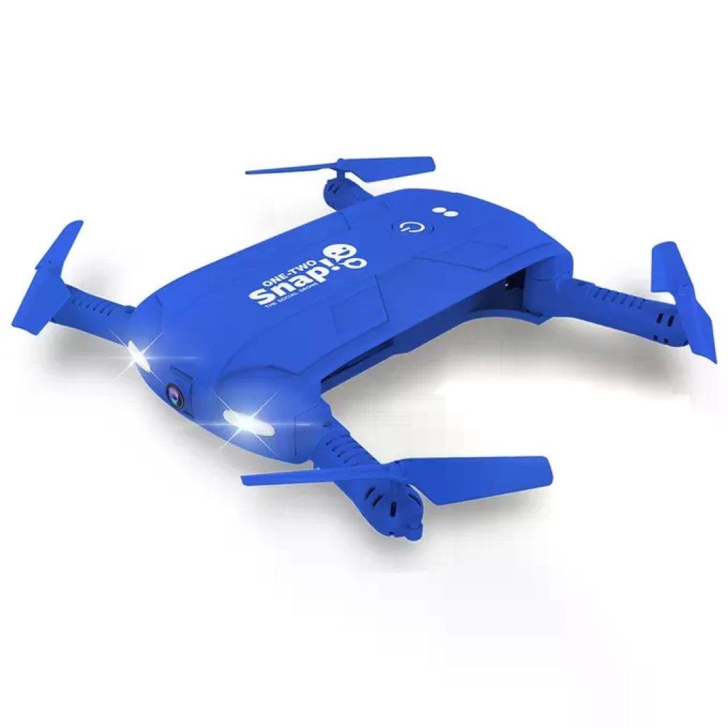 X-JOY Two Dots Snap Drone Selfie Pieghevole con Fotocamera HD Blu
