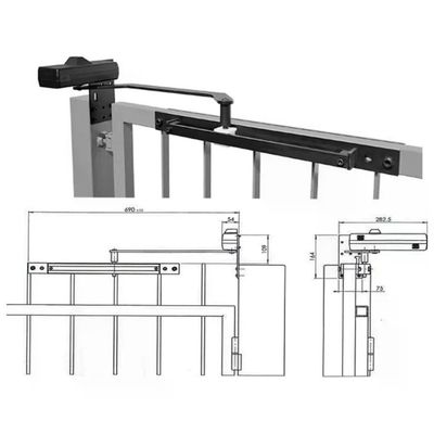 Assa Abloy DC650G Chiudicancello con Braccio a Slitta Nero Assa Abloy DC650G Chiudicancello con Braccio a Slitta Nero
