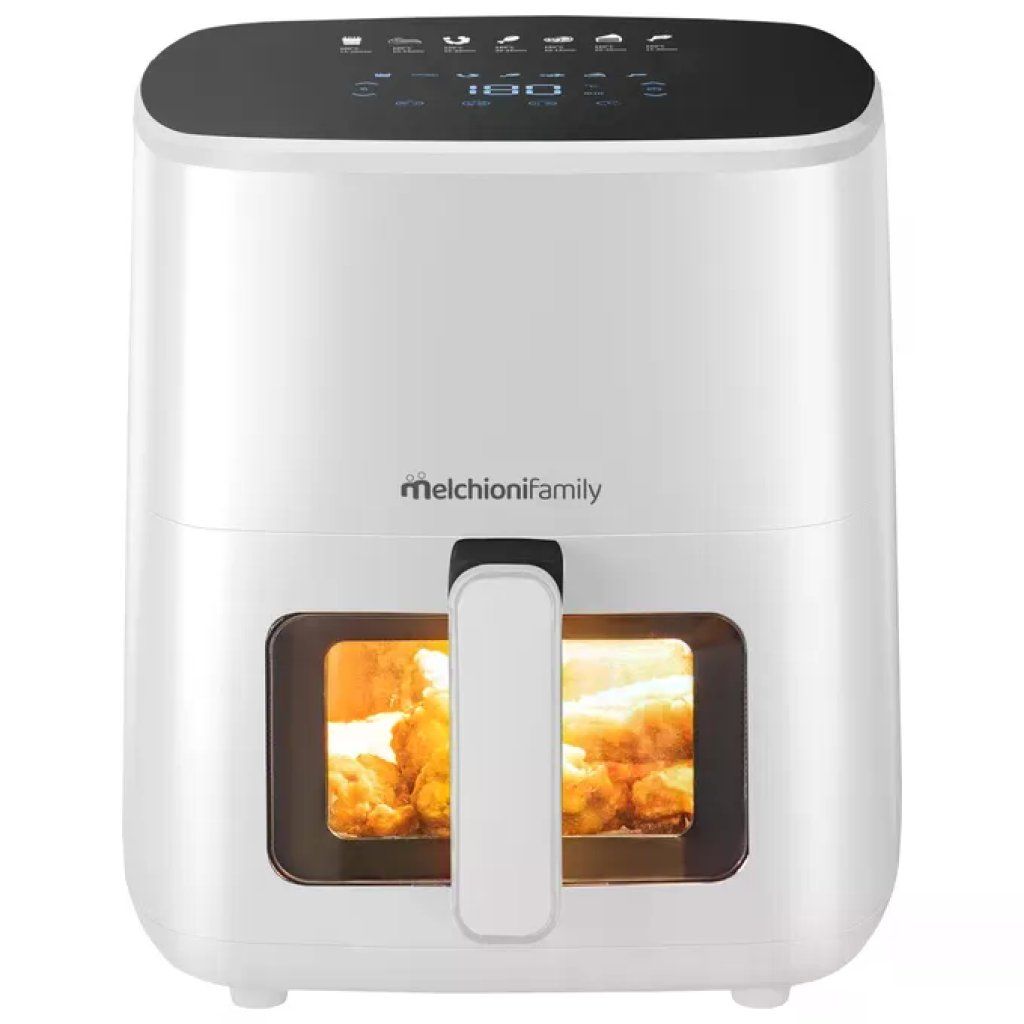 MELCHIONI FAMILY Melchioni MARIANNA PLUS 5L Friggitrice ad aria 5 L 1400 W 7 programmi Display Touch colore Bianco