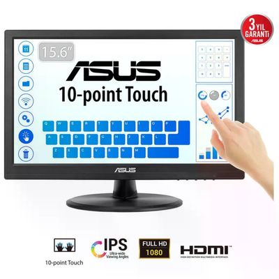 ASUS Touch VT169HE Monitor PC 15.6'' Full HD LED Touchscreen Nero
