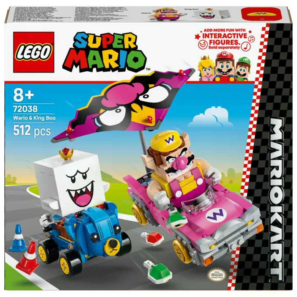 Lego Super Mario Mario Kart- Wario e Re Boo Set da costruzione Lego Super Mario Mario Kart- Wario e Re Boo Set da costruzione