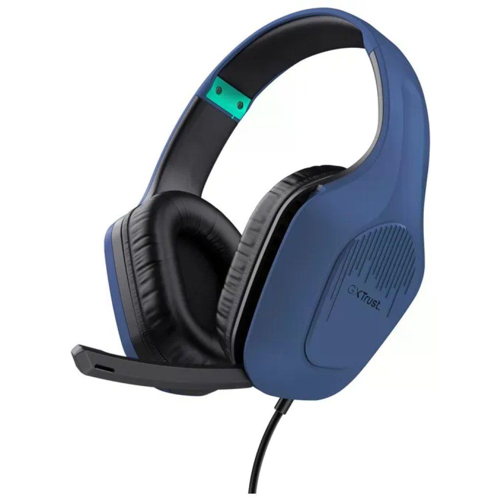 Trust GXT 415B Zirox Cuffie Gaming Over-Ear Cablate Driver 50 mm Microfono Pieghevole Jack 3