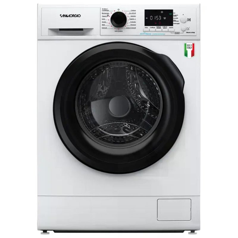 Sangiorgio SLIM FS714A9 Lavatrice Carica Frontale 7 Kg 1400 rpm Classe A Motore Inverter 15 Programmi 77 dB