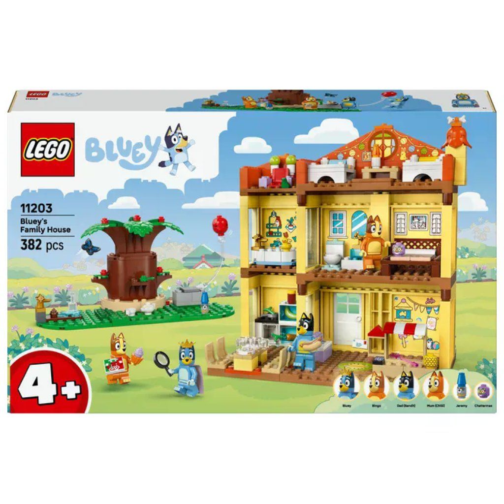 LEGO 11203 Casa della Famiglia di Bluey Playset Modulare con 4 Minifigure LEGO 11203 Casa della Famiglia di Bluey Playset Modulare con 4 Minifigure