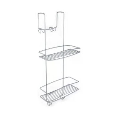 Metaltex Mensola da Appendere per Bagno, 2 Ripiani, 26 × 20 × 58 cm