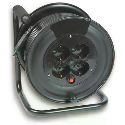Fanton 14611 Avvolgicavo 25 m, 4 Prese Bipasso/Schuko 16A con Disgiuntore Fanton 14611 Avvolgicavo 25 m, 4 Prese Bipasso/Schuko 16A con Disgiuntore