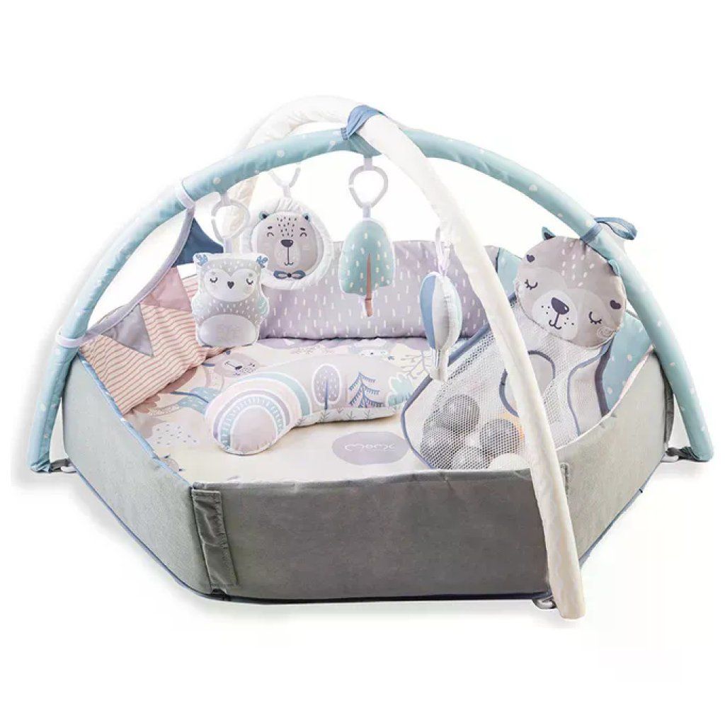 MoMi Pastel 3 in 1 – Palestrina, box e piscina di palline