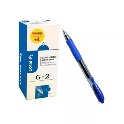 PILOT 3131910516477 G2 Penna Roller Gel Retrattile Ricaricabile Punta 0.7 mm Tratto 0.39 mm Blu PILOT 3131910516477 G2 Penna Roller Gel Retrattile Ricaricabile Punta 0.7 mm Tratto 0.39 mm Blu