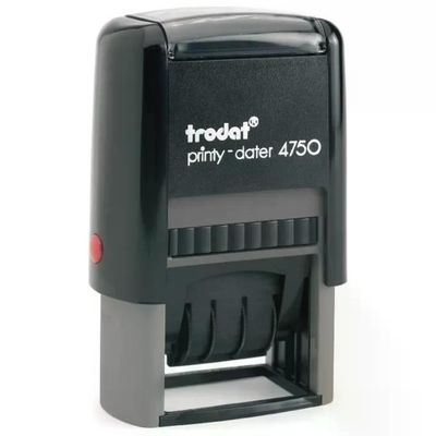 Trodat 140807 Printy 4750 Timbro Datario Autoinchiostrante Personalizzabile 41x24 mm colore Nero