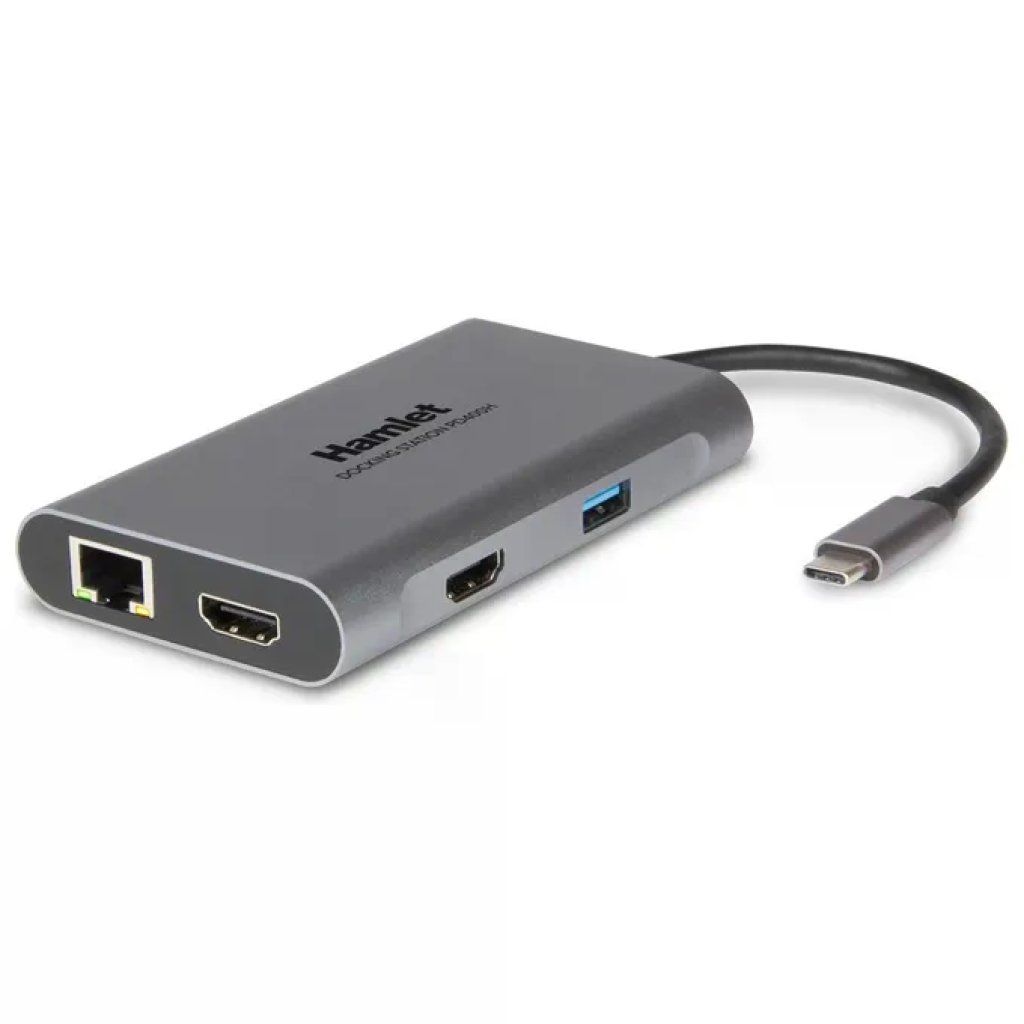 Hamlet HDKC-PD400H Docking Station USB-C 2 HDMI 4K 3 USB 3 Hamlet HDKC-PD400H Docking Station USB-C 2 HDMI 4K 3 USB 3
