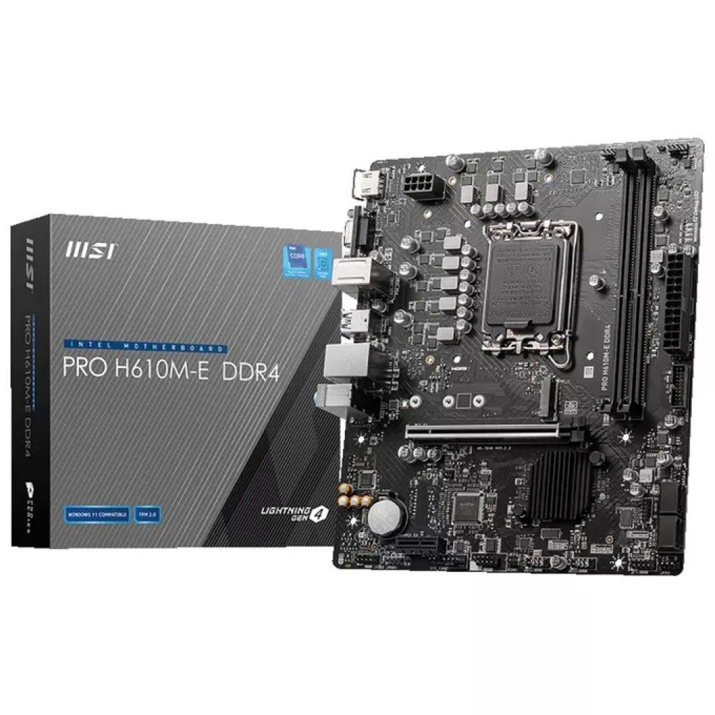 MSI PRO H610M-E Scheda Madre micro ATX LGA 1700 DDR4 Intel H610 per Core i9