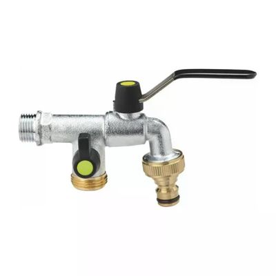 Aquatech Aquajet 455B – Rubinetto da giardino a sfera cromato 1/2 Aquatech Aquajet 455B – Rubinetto da giardino a sfera cromato 1/2" x 3/4"