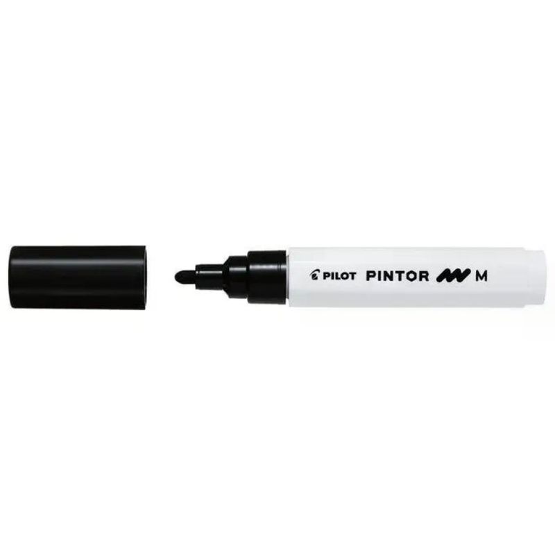 Pilot Confezione 6 Marcatore ad Acqua Pintor Sca 4,5mm Nero