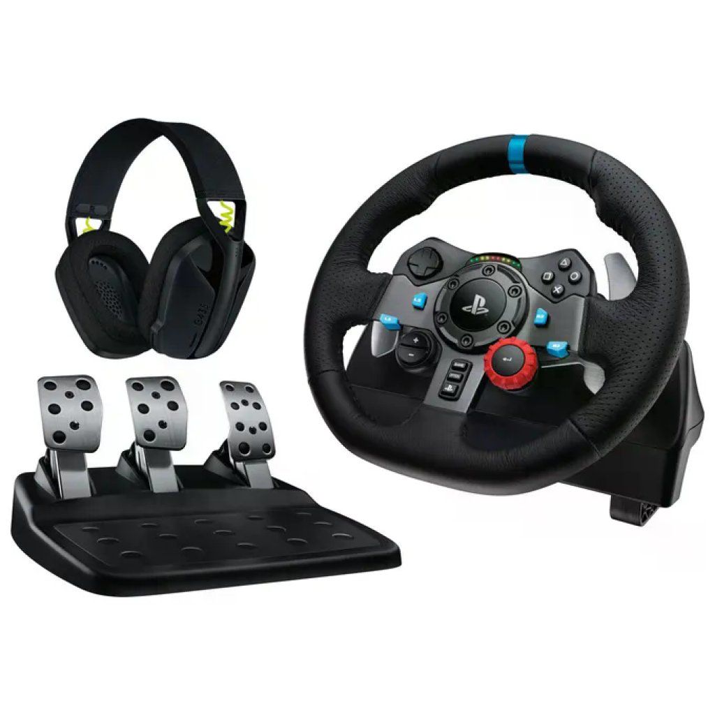Logitech G G29 Driving Force: volante, pedaliera e cuffie G435 per PlayStation e PC