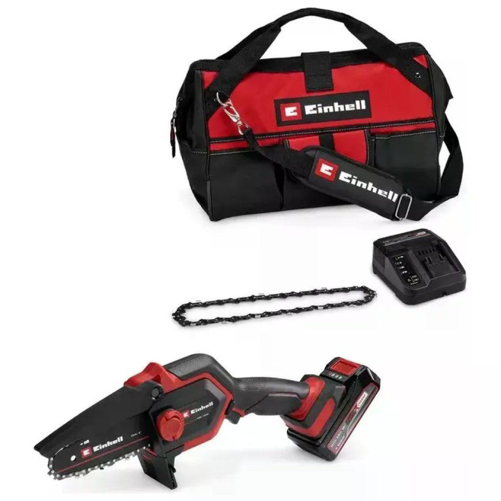 Einhell 4600043 GE-PS 18-15 Li Motosega a Batteria Brushless 18 V con Batteria 2,5 Ah e Borsa colore Rosso Einhell 4600043 GE-PS 18-15 Li Motosega a Batteria Brushless 18 V con Batteria 2,5 Ah e Borsa colore Rosso