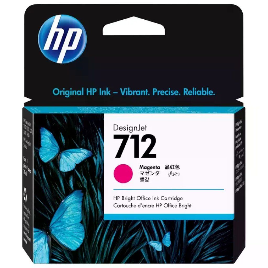 HP 3ED68A Cartuccia di inchiostro originale DesignJet 712 da 29 ml tecnologia a getto termico colore