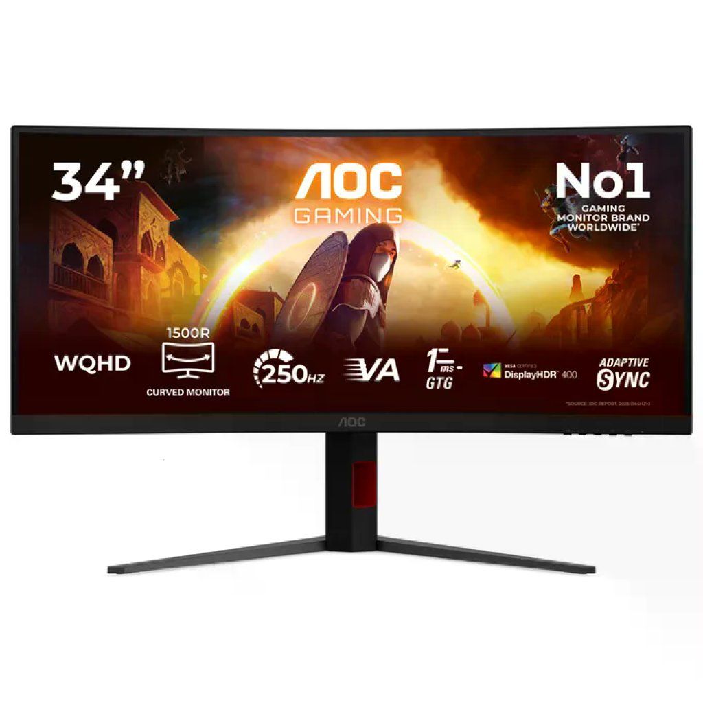 AOC Monitor Gaming Curvo AOC CU34G4ZCA 34 AOC Monitor Gaming Curvo AOC CU34G4ZCA 34" WQHD 250 Hz