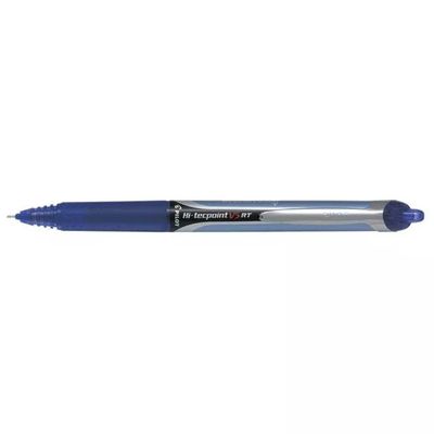 Pilot HI-TECPOINT V5 RT Roller Penna a Scatto Inchiostro Liquido Punta 0,5 mm Ricaricabile colore Blu